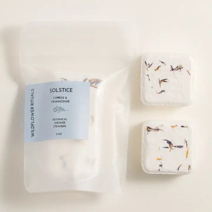 Wildflower Rituals - Botanical Shower Steamers in Cypress Frankincense