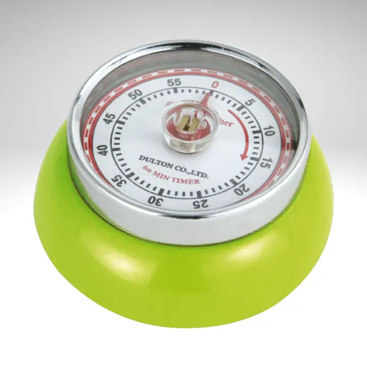 Retro Kitchen Timer in Kiwi