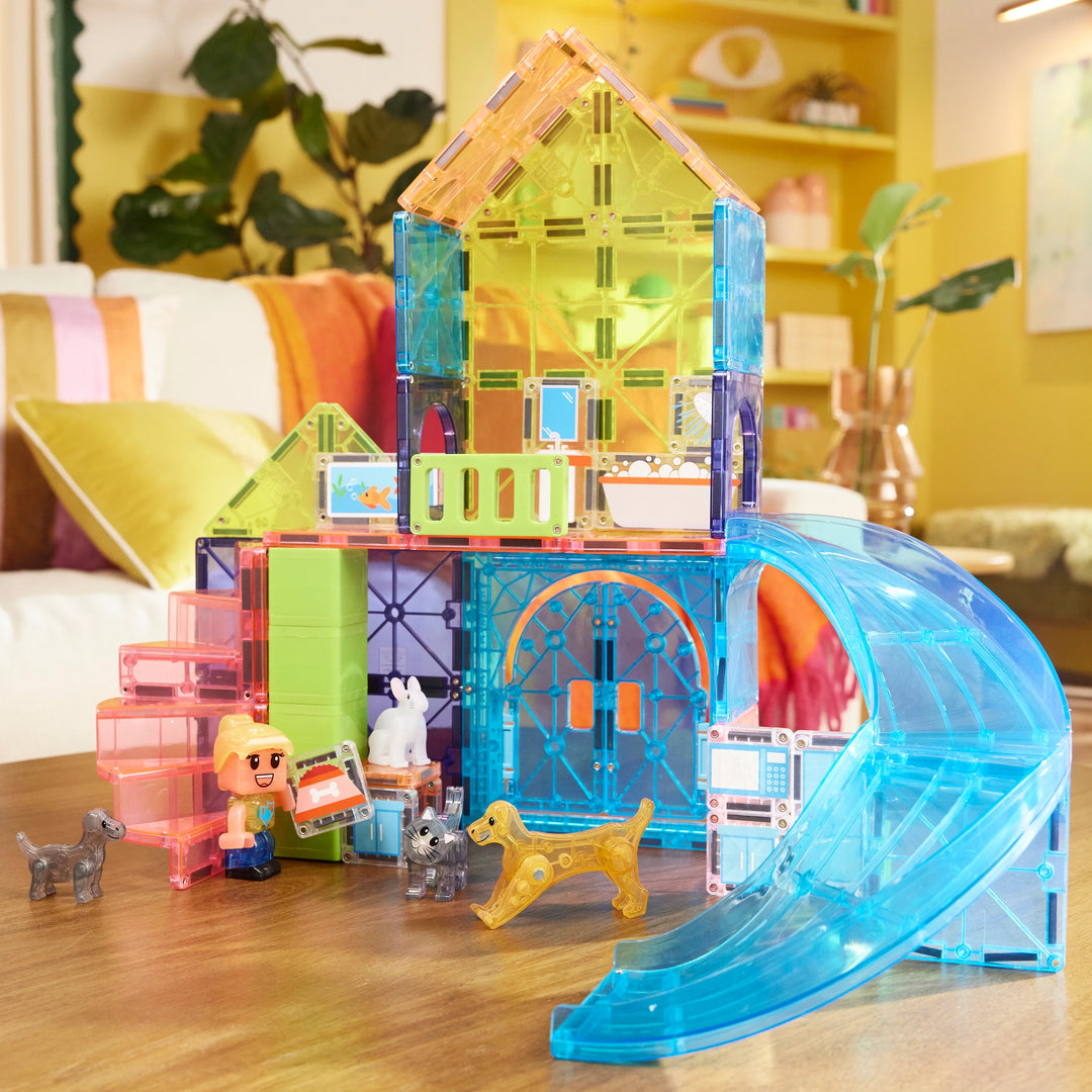 Magna-Tiles - Magna-Tiles Pet Playhouse 50-Piece Set