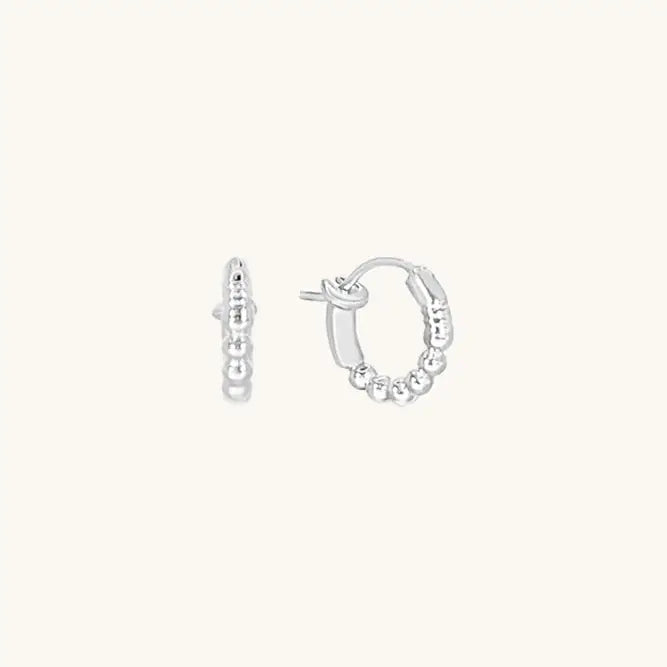 Sierra Winter - Bailey Hoop Earrings in Silver