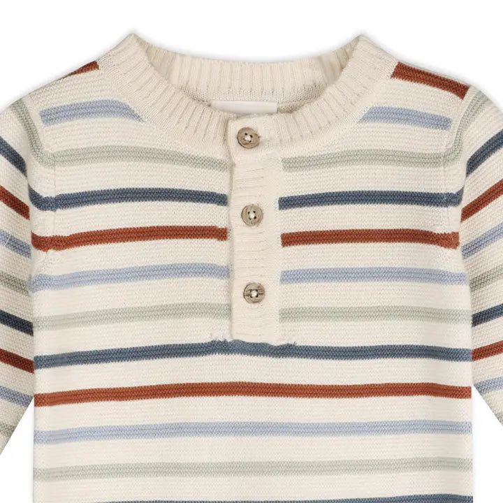 Viverano Organics – Multicolor Stripe Chunky Knit Jumpsuit