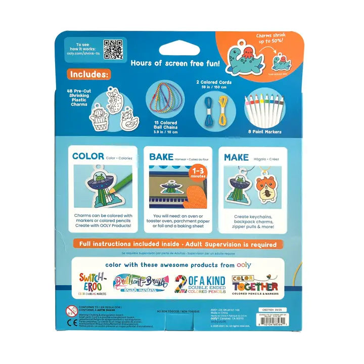 Ooly - Shrink-Its! D.I.Y. Shrink Art Kit Deluxe