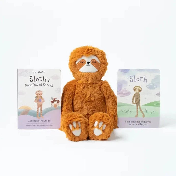 Slumberkins – Back To School Harvest Sloth Kin + First Day of School Book