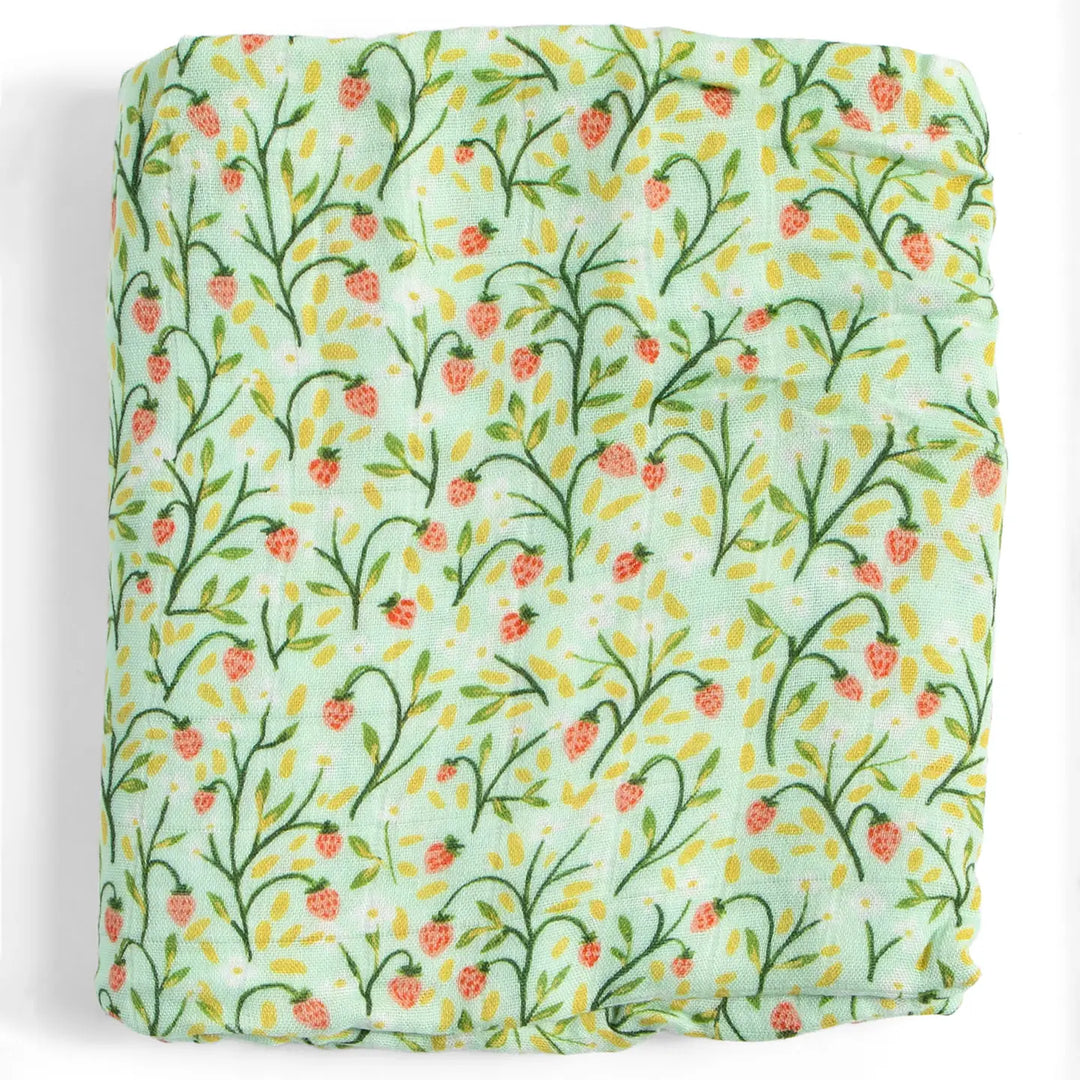 One Canoe Two Paper Co - Strawberry Meadow Baby Swaddle