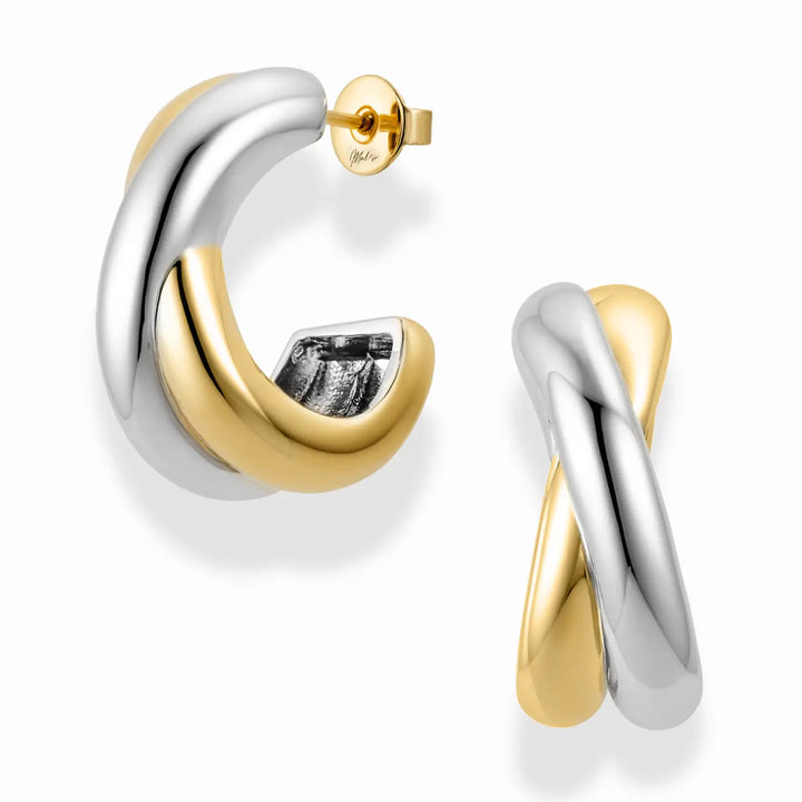 Mod + Jo - Sullivan Two-Toned Hoops