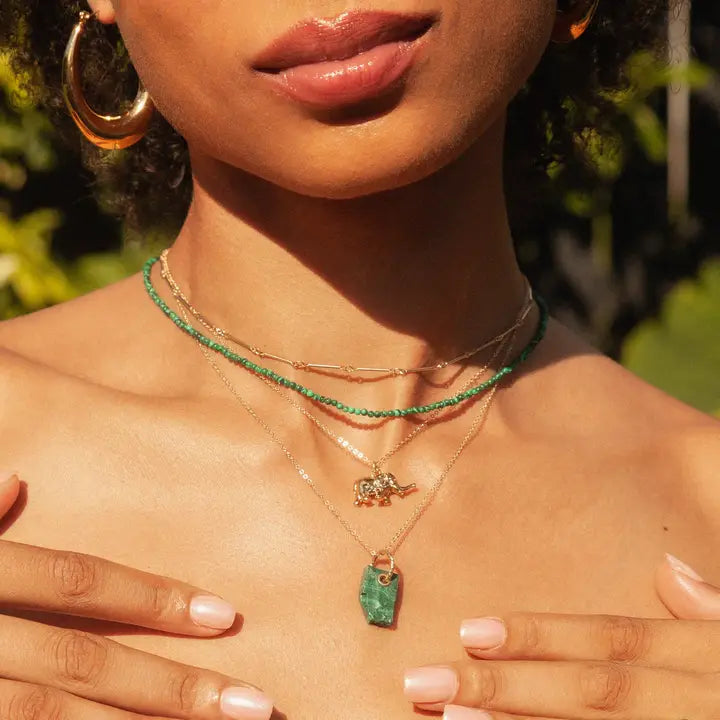 Jurate – Sidekick Beaded Necklace in Green