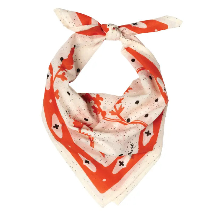 Jenni Earle - 'Kickin Up Dust' Cotton Voile Bandana in Cream