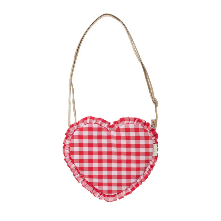 Rockahula Kids – Gingham Ruffle Heart Bag