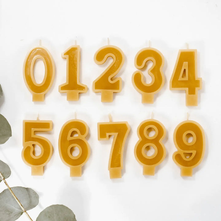 Goldrick – Handmade Beeswax Number Candles