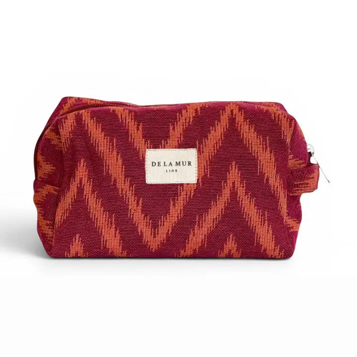 De La Mur Lines - Squared Makeup Bag in Fuego