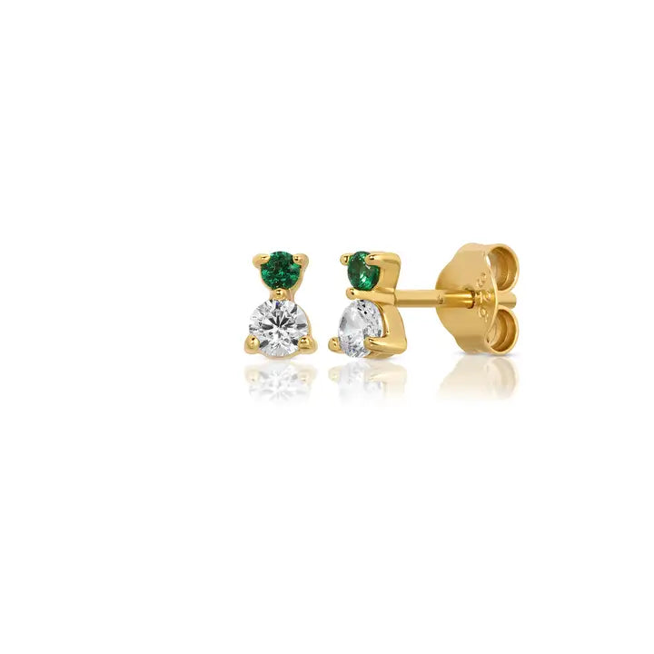 Jurate – Dawn Emerald Earrings