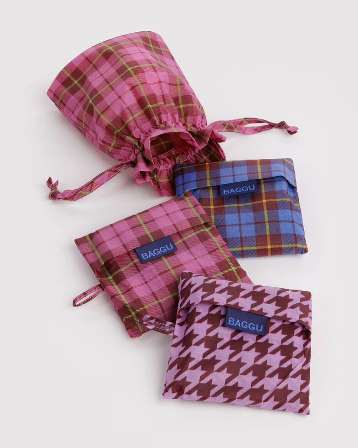 BAGGU - Standard Baggu Set of 3 –– Check Mix