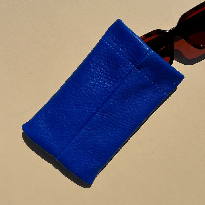 Primecut – Sunglasses Case in Lapis Leather