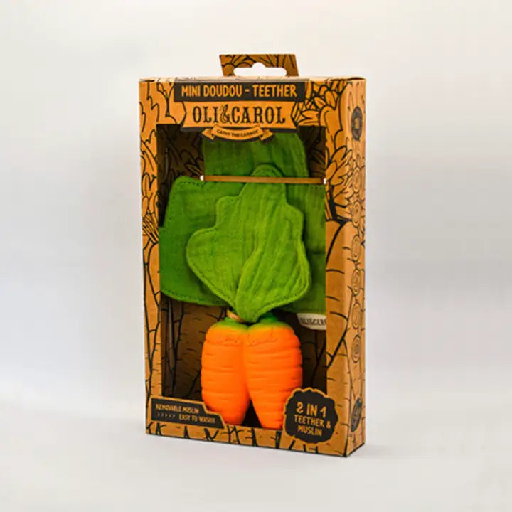 Oli & Carol – Cathy the Carrot Mini Teether