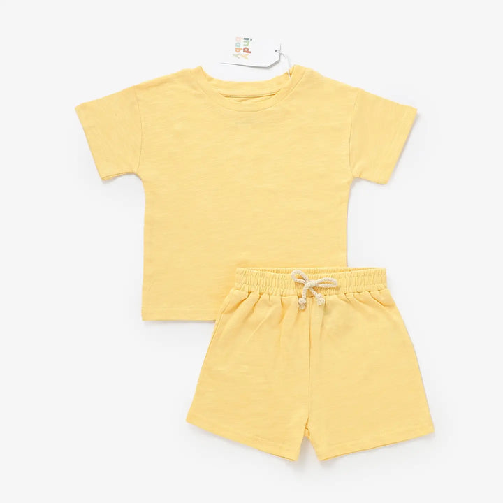 Indy Baby - Matching Summer Set in Lemon