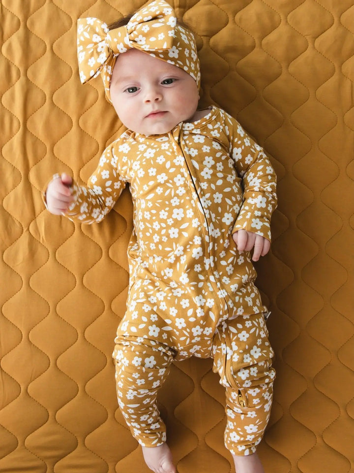 Jammie Session – Honey Blooms Bamboo Romper