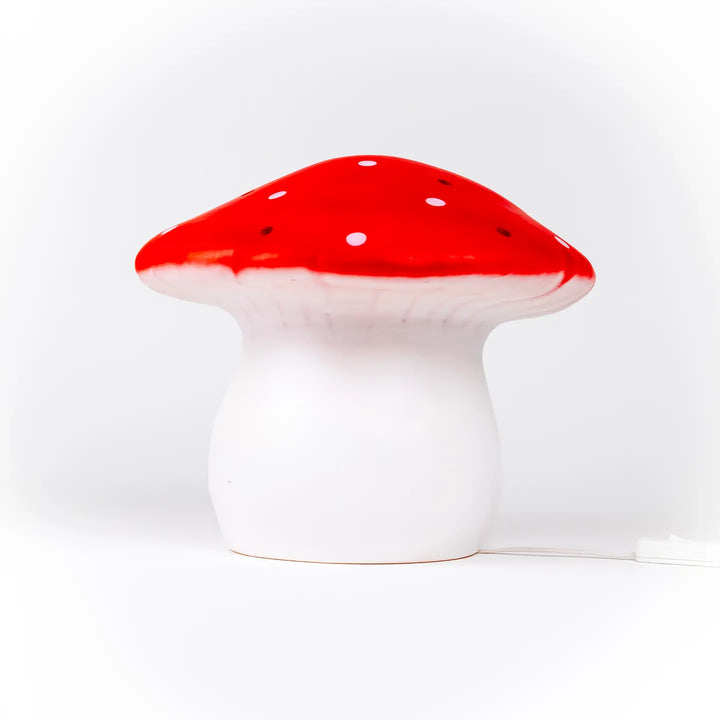 Mushroom Lamp in Red