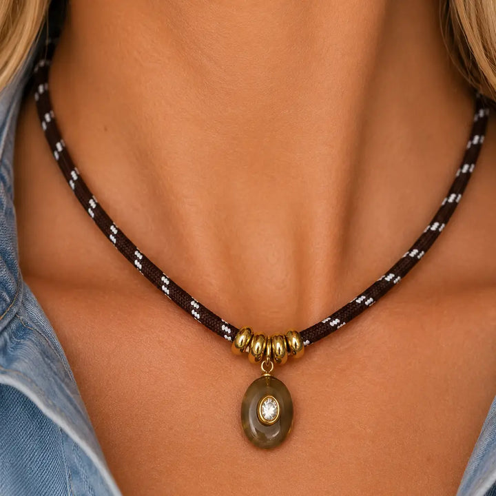 Cocoa Cord Necklace