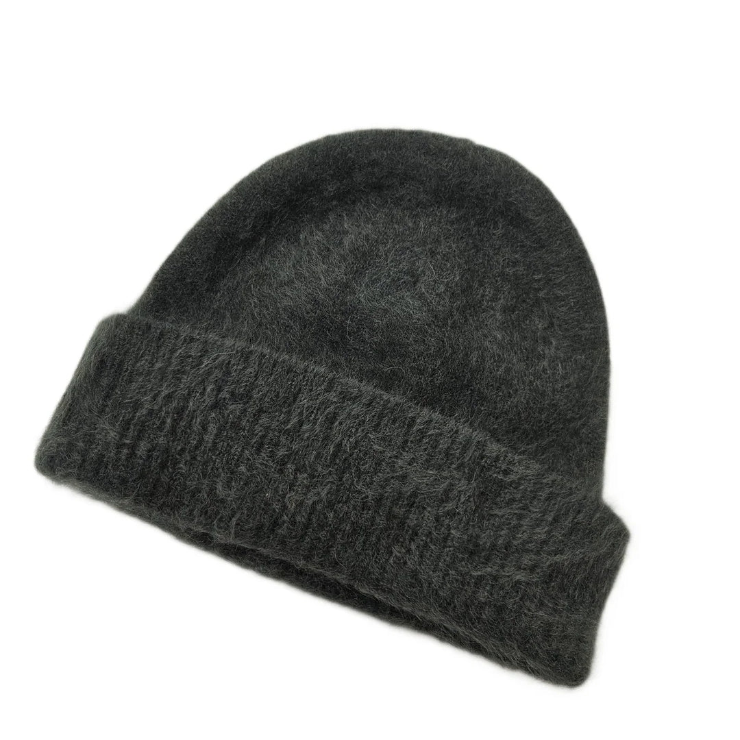 C.T Plage – Raccoon Wool Beanie in Charcoal Grey
