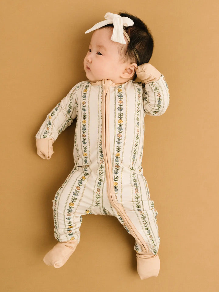 Little One Shop – Bamboo Sleeper in Dainty Daisy Stripe