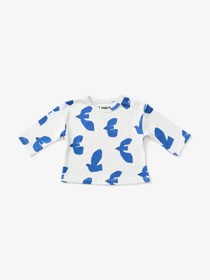 Lewis – Baby Long Sleeve Tee in Dove