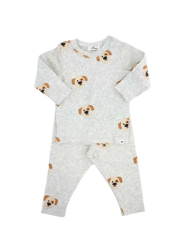 oh baby! – Longsleeve 2-Piece Set in Puppy Face