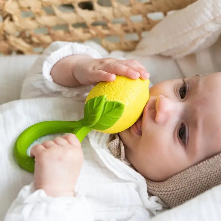 Oli & Carol – Lemon Rattle Teether Toy