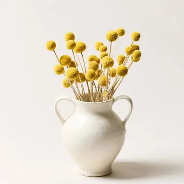 Farmhouse Pottery- Artist's Spatter Vase in Cream