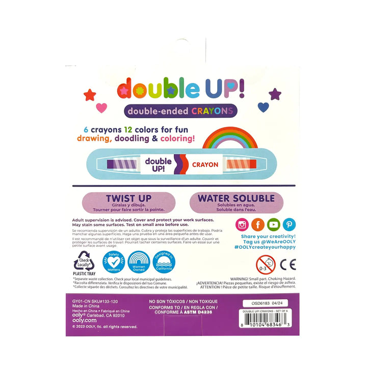 Ooly – Double Up! Double-Ended Crayons