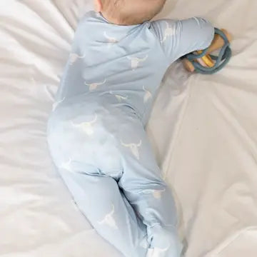 Nomad Baby-  Longhorn Zipper Onsie