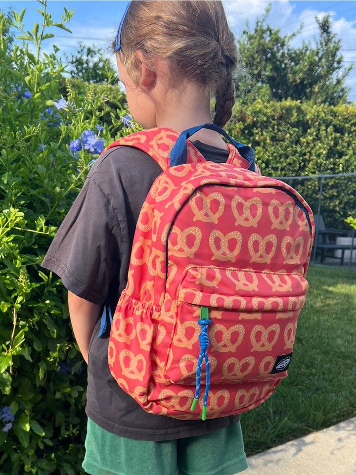 Milk Teeth – First Backpack in Red Pretzel