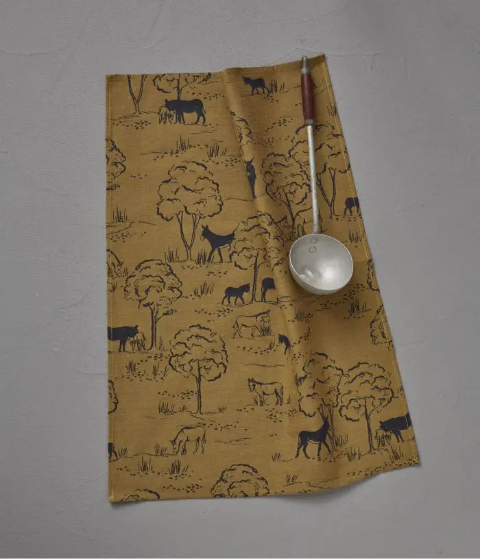 Jacquard Teatowel Cevennes in Yellow