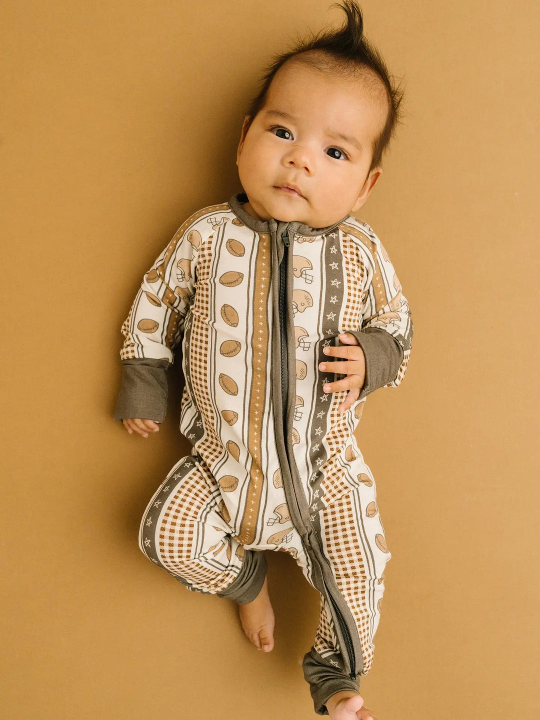 Little One Shop – Touchdown Stripe Bamboo Sleeper