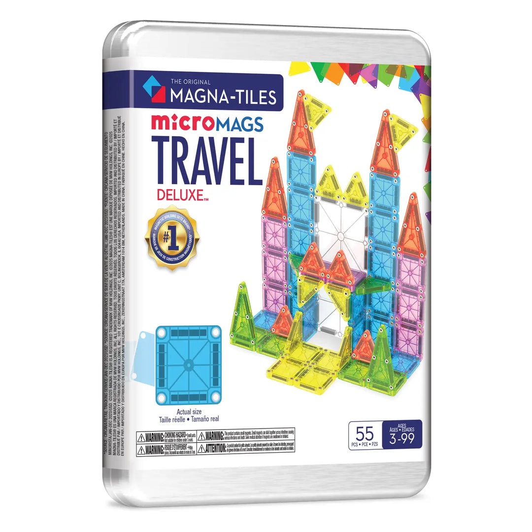 Magna-Tiles - MicroMAGS Travel Set Deluxe 55 Pieces