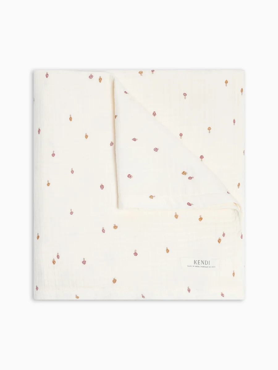 Colored Organics - Muslin Swaddle Blanket in Mushroom