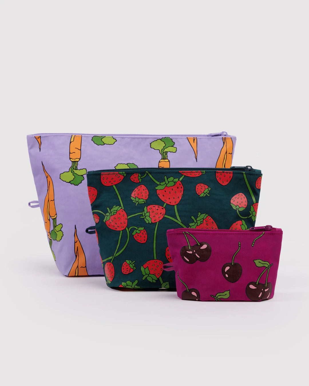 BAGGU - Go Pouch Set in Carrots & Berries