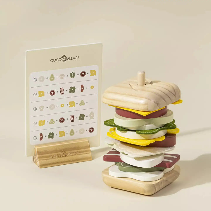 Coco Village - Wooden Stackable Sandwich Playset