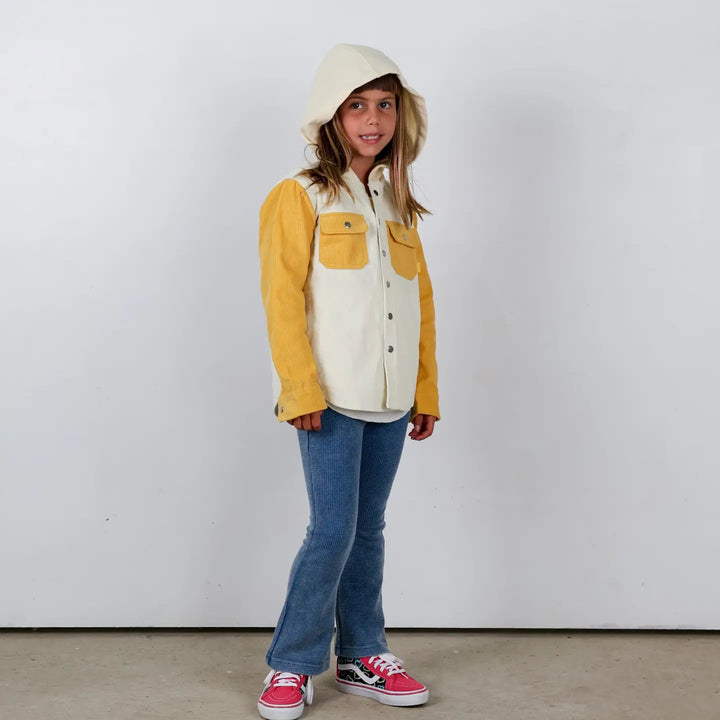 Tiny Whales – Sun Valley Shirt Jacket in Sunshine Cord