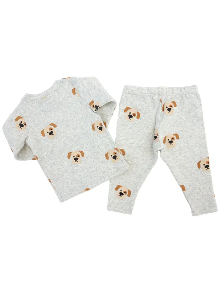 oh baby! – Longsleeve 2-Piece Set in Puppy Face