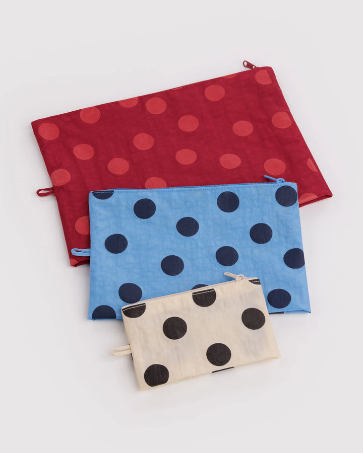 BAGGU - Go Pouch Set in Polka Dot Mix