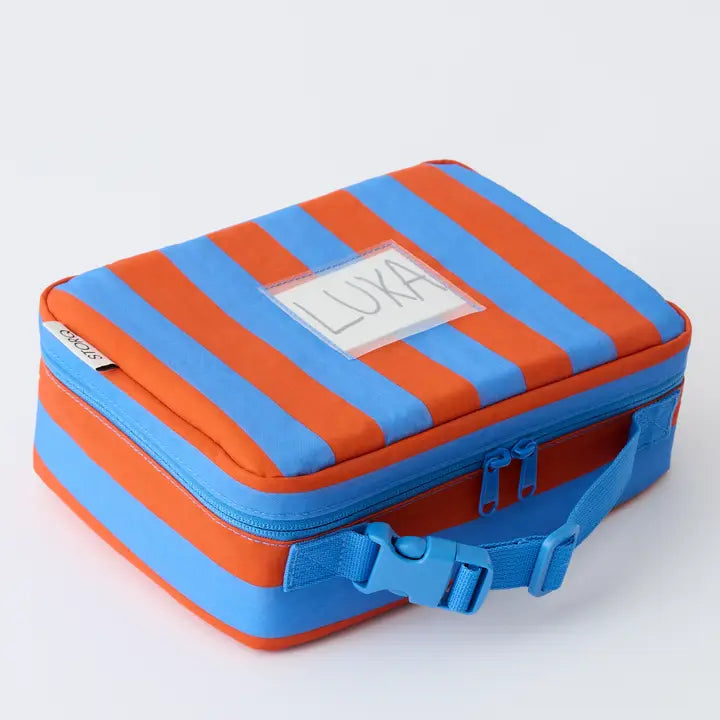 Kindred Bravely -  Cool Kid Lunch Box in Orange & Blue Stripe