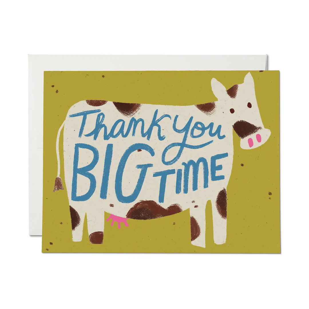 Red Cap Cards - Thank You Big Time Greeting Card