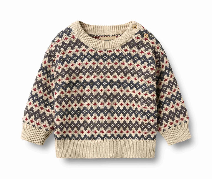 WHEAT – Harlow Pullover in Navy & Red