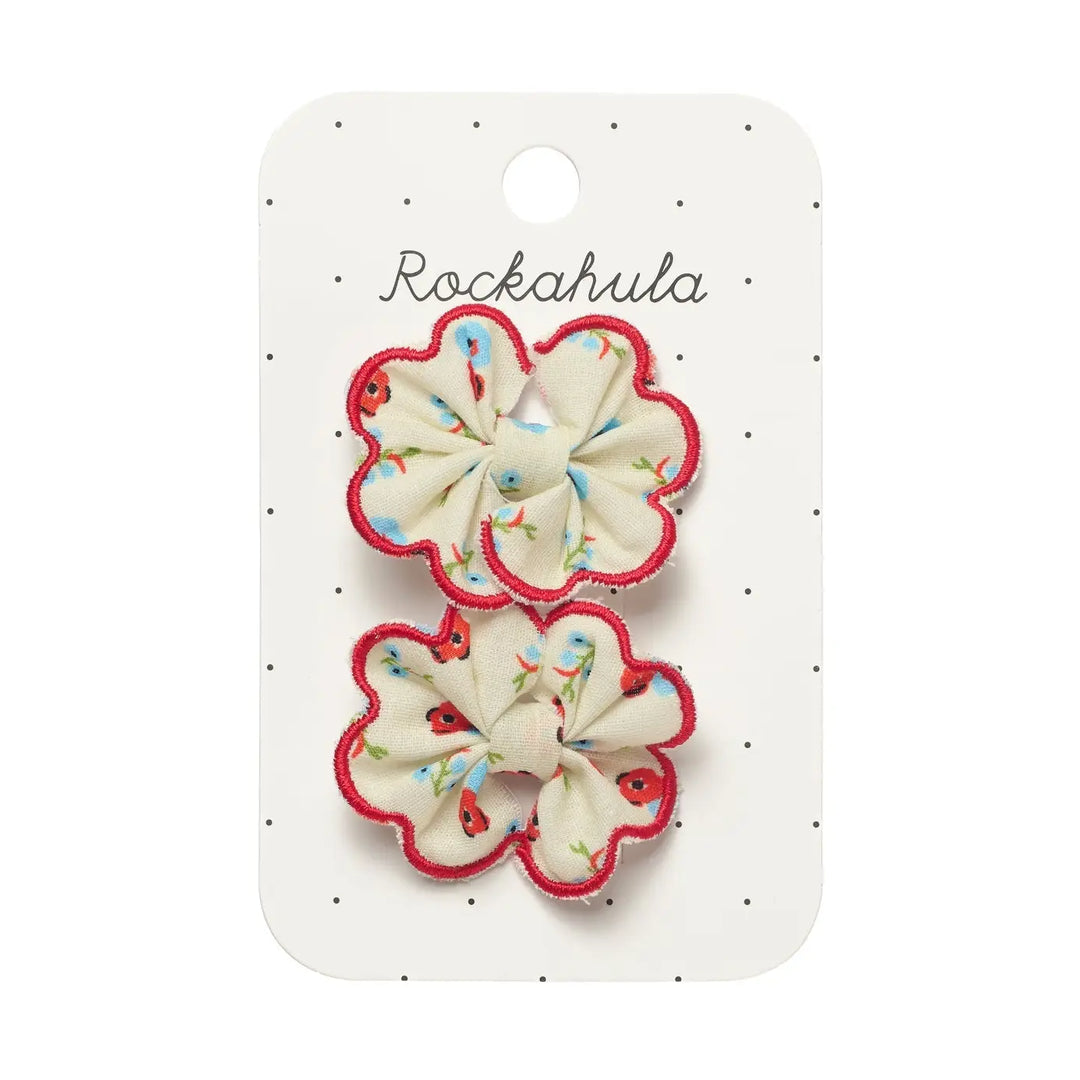 Rockahula Kids – Martha Ditsy Scallop Bow Clips