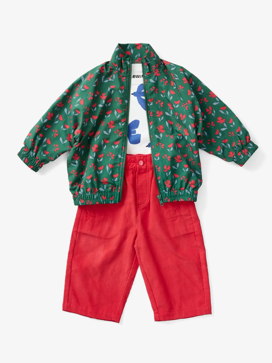 Lewis – Barrel Pant in Poinsettia