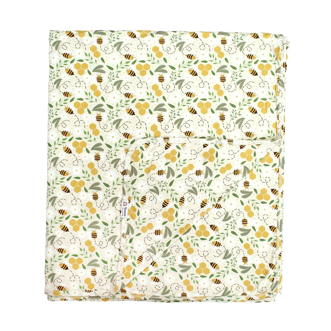 Emerson and Friends- Happy Honey Bees Luxury Bamboo Blanket