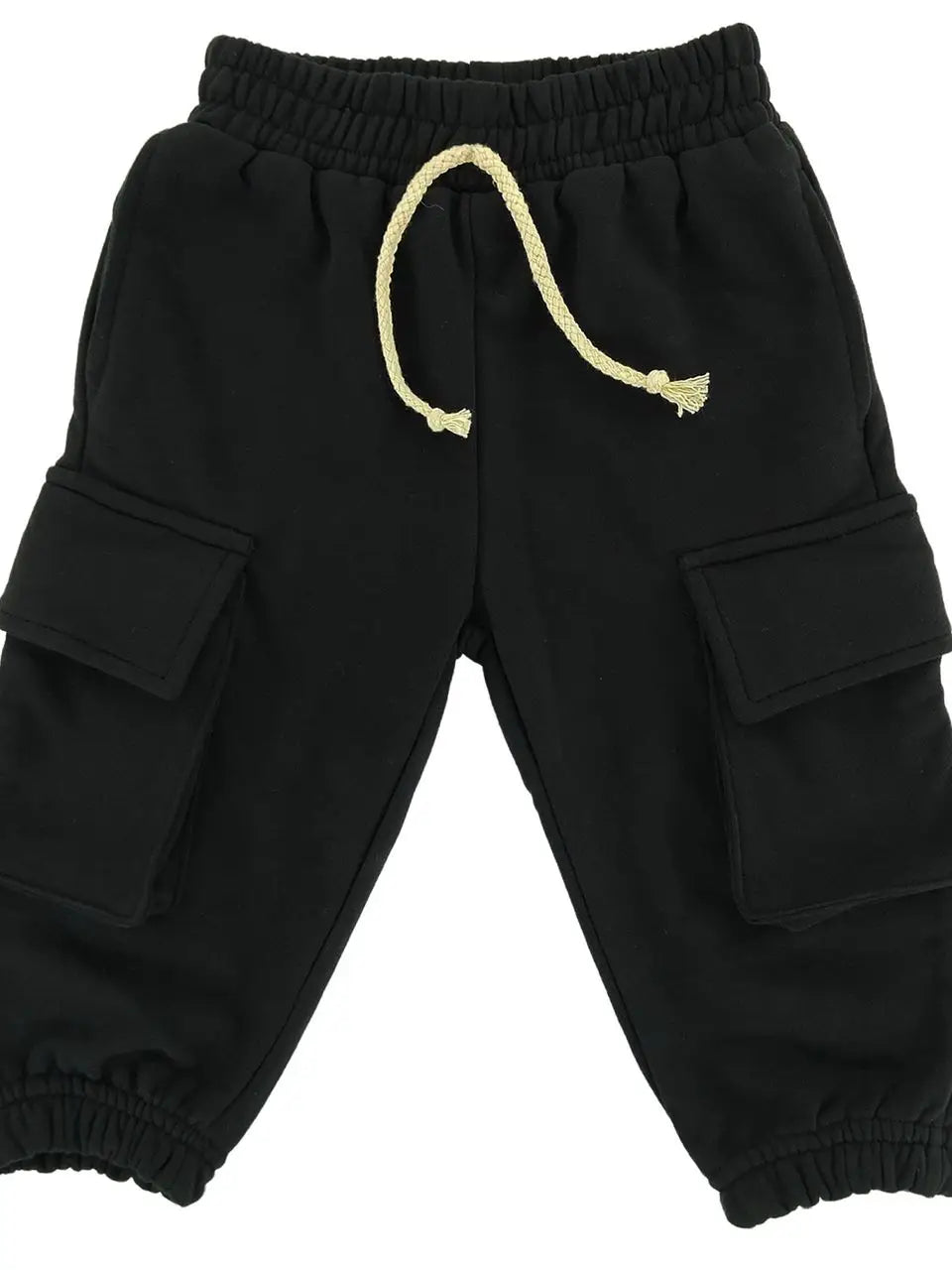 Little One Shop – Cotton Cargo Joggers in Black