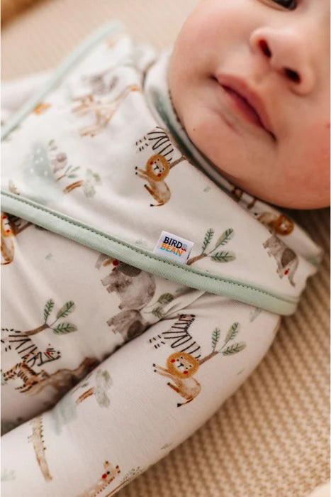 Bird and Bean – Bamboo Zip Sleeper in Soft Savannah