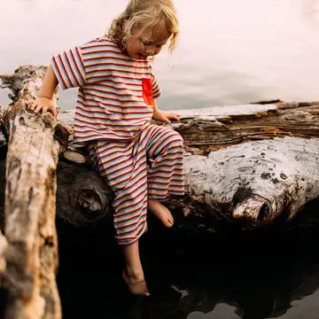 Winnie + Crew - Birdie Set in Red Stripe