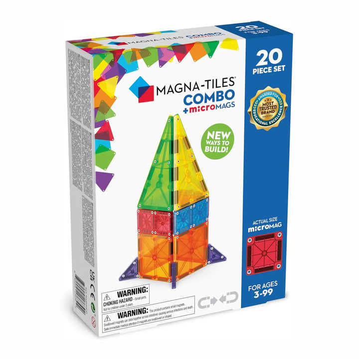 Magna-Tiles - MicroMags 20 Piece Combo Set